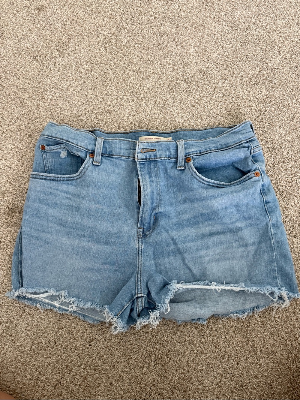 Levi's Light Blue Denim Cutoff Shorts